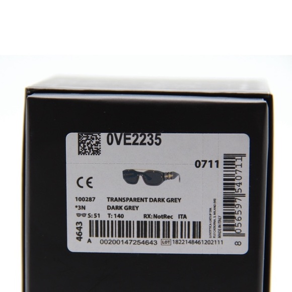 NEW VERSACE MEDUSA VE2235 1002/87 SUNGLASSES VERSACE VE 2235 DARK GREY - Picture 11 of 11